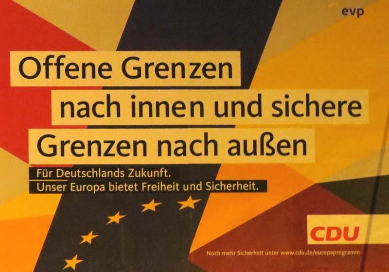 CDU - Offene Grenzen nach innen und sichere Grenzen nach außen