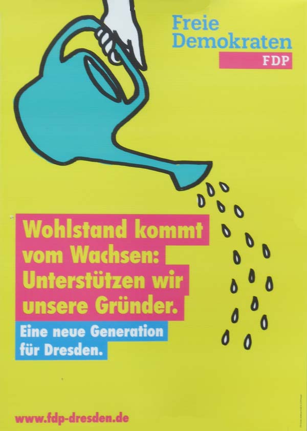 FDP - Wohlstand kommt vom Wachsen: Unterstützen wir unsere Gründer.