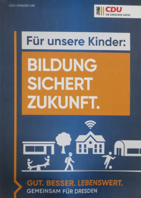 CDU - Für unsere Kinder: Bildung sichert Zukunft.