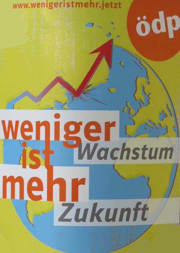 ÖDP - Weniger Wachstum ist mehr Zukunft