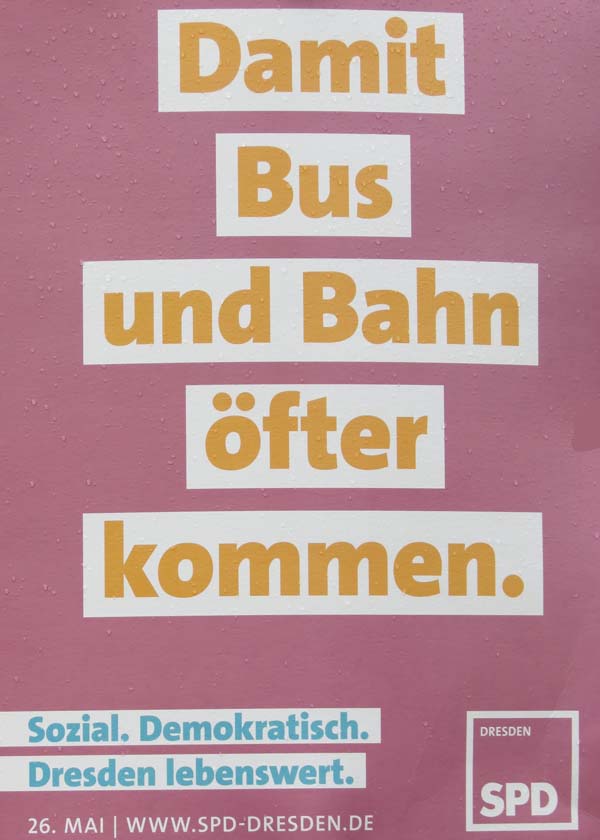 SPD - Damit Bus und Bahn öfter kommen.