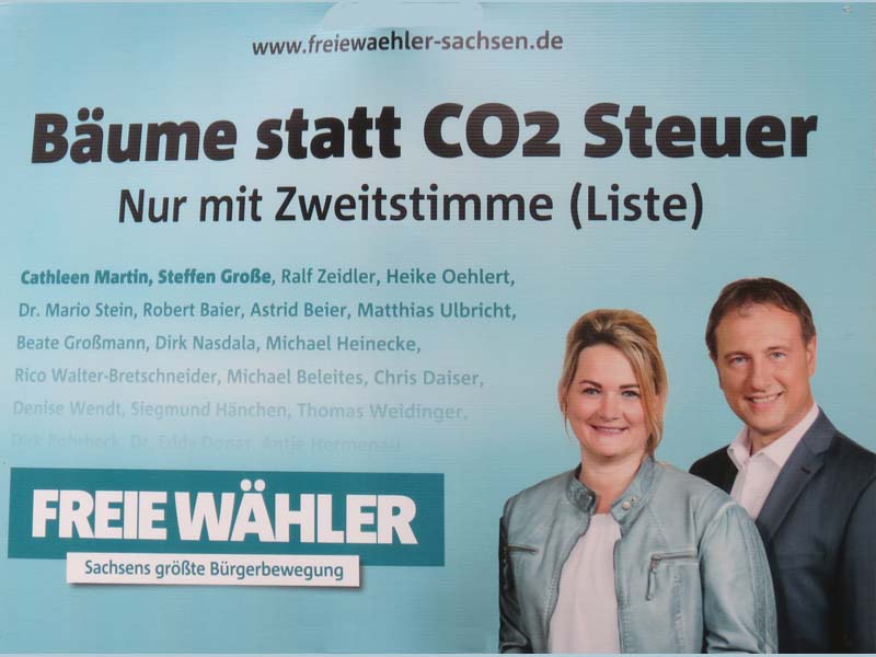 Freie Wähler - Bäume statt CO2 Steuer