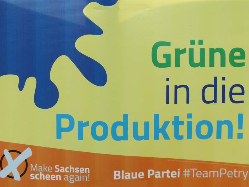 Blaue - Grüne in die Produktion!