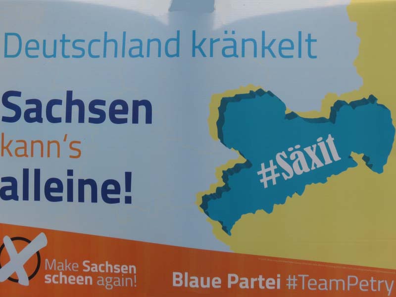 Blaue - Sachsen kann´s alleine!