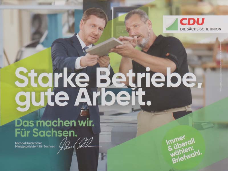 CDU - Starke Betriebe, gute Arbeit.