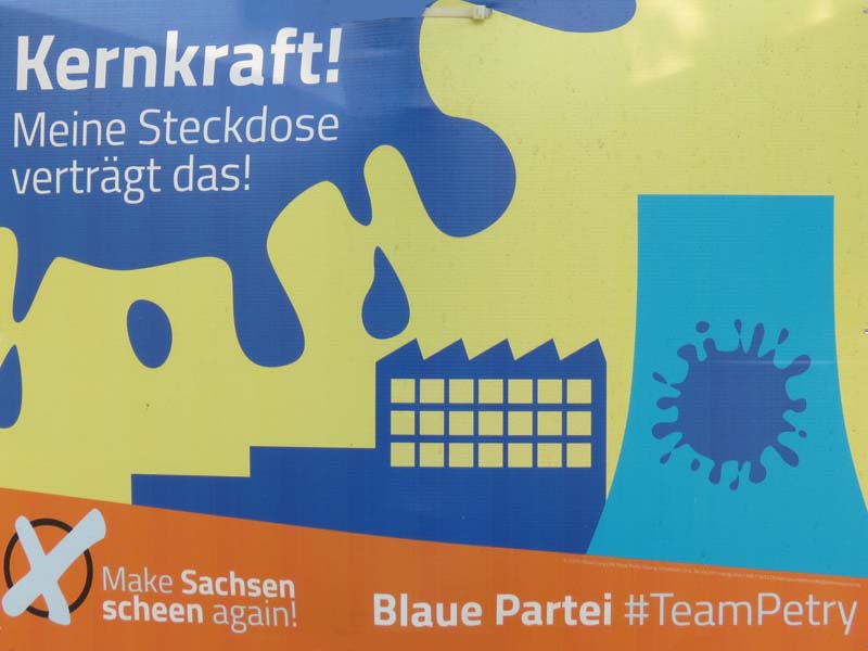 Blaue - Kernkraft! Meine Steckdose verträgt das!