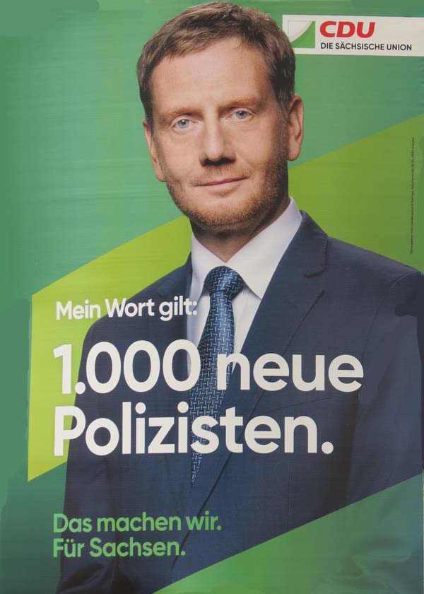 CDU - 1000 neue Polizisten.