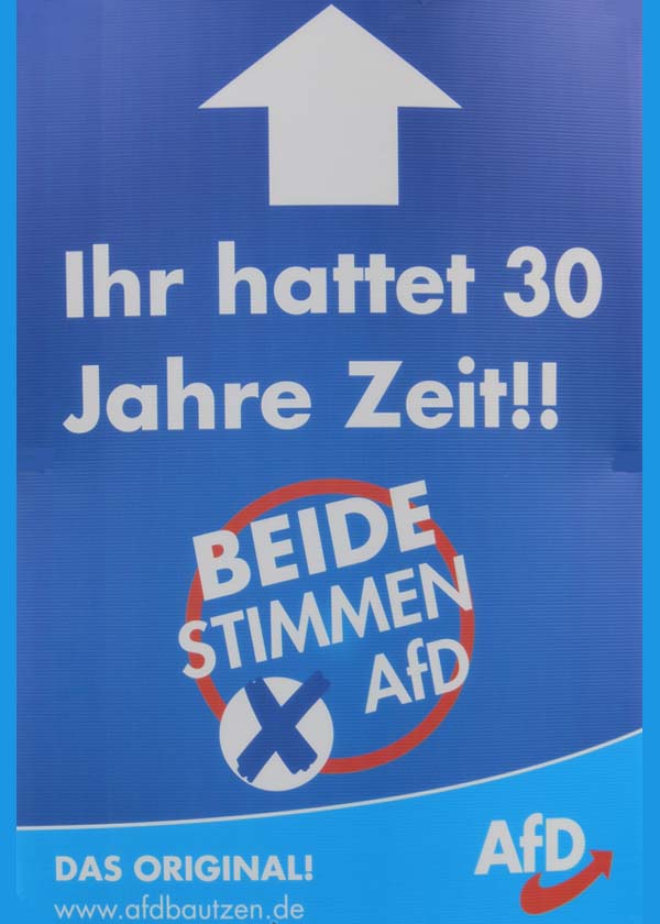 AfD - Ihr hattet 30 Jahre Zeit!!