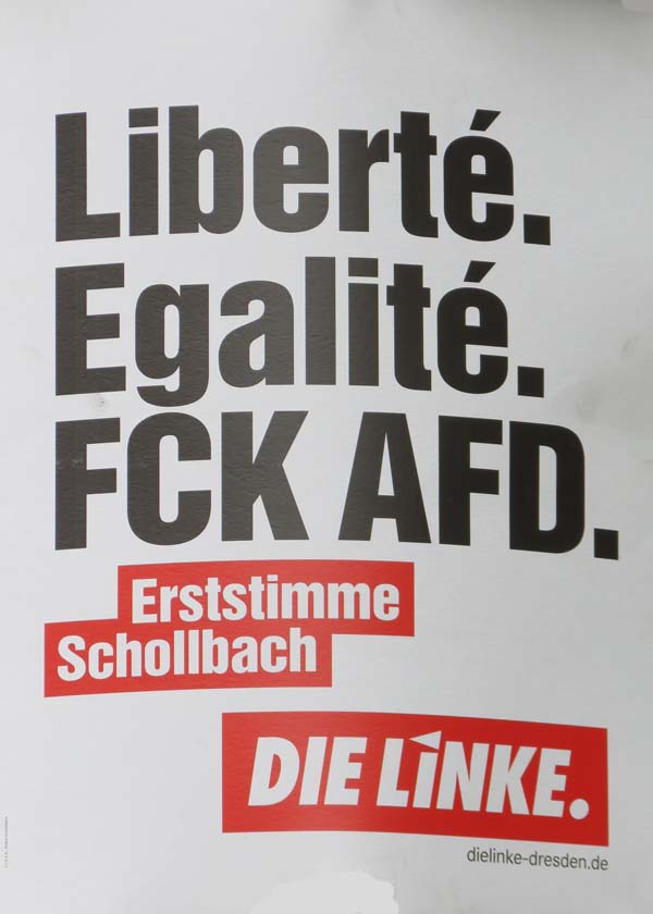 die Linke - Liberté. Egalité. FCK AFD.