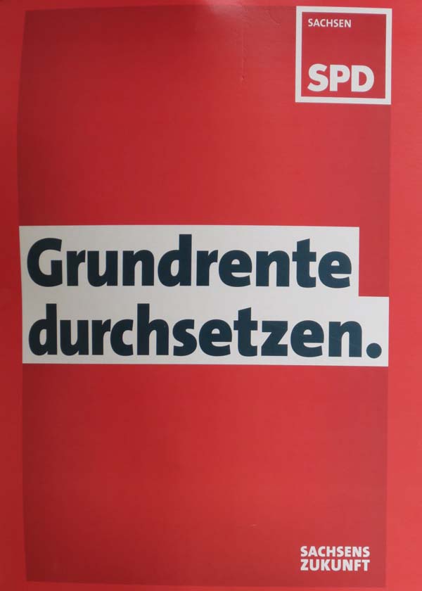 SPD - Grundrente durchsetzen.