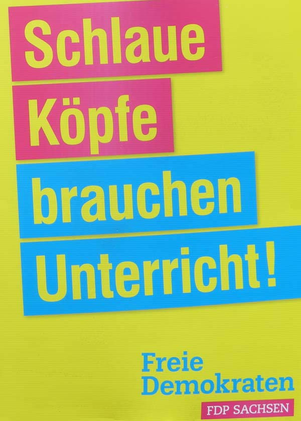 FDP - Schlaue Köpfe brauchen Unterricht!