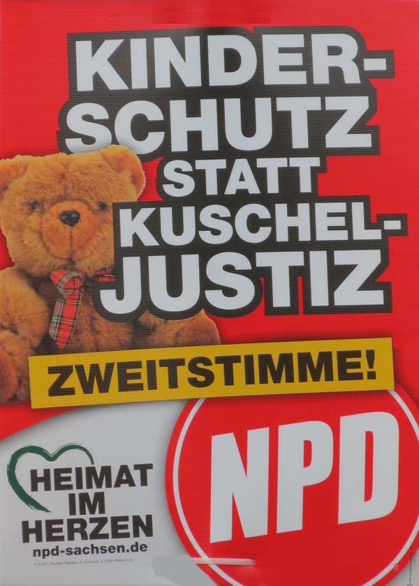 NPD - Kinderschutz statt Kuscheljustiz