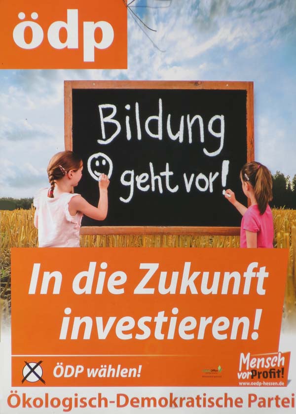 ÖDP - Bildung geht vor! In die Zukunft investieren!