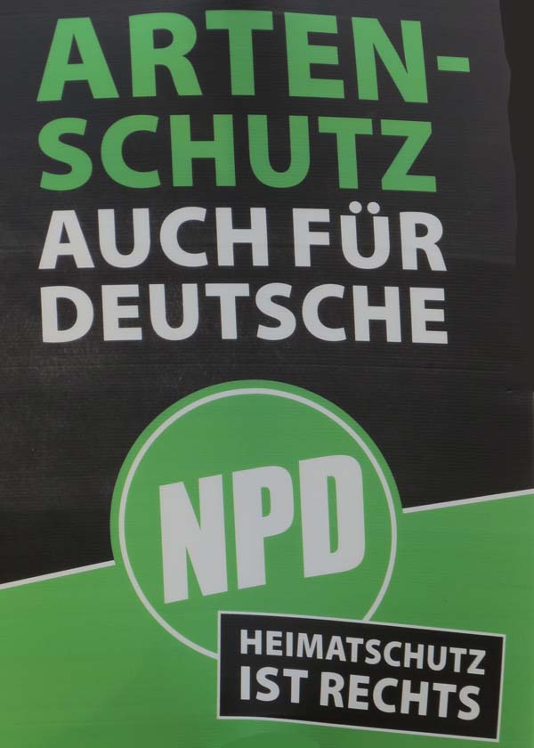 NPD - Artenschutz - Auch für Deutsche
