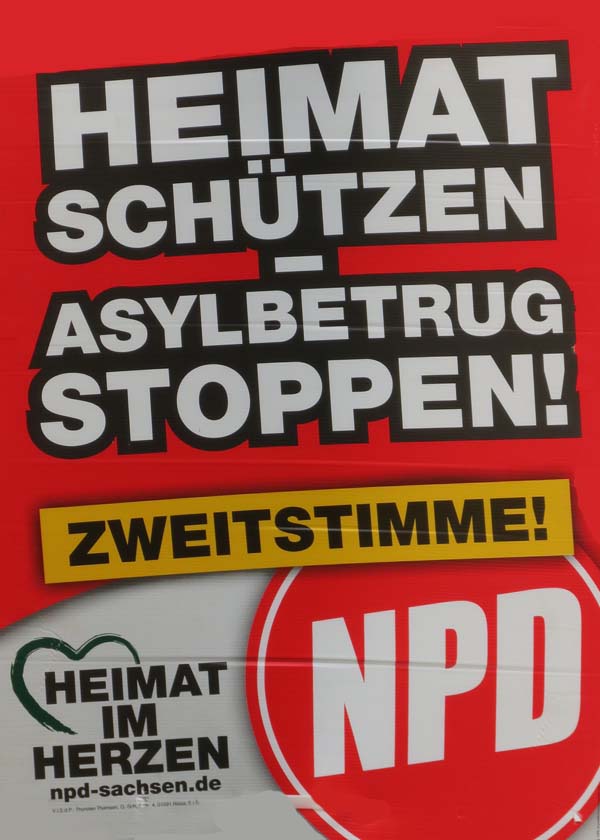 NPD - Heimat schützen - Asylbetrug stoppen!