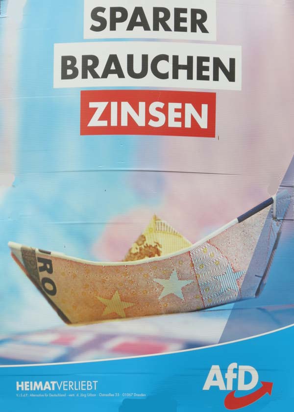 AfD - Sparer brauchen Zinsen