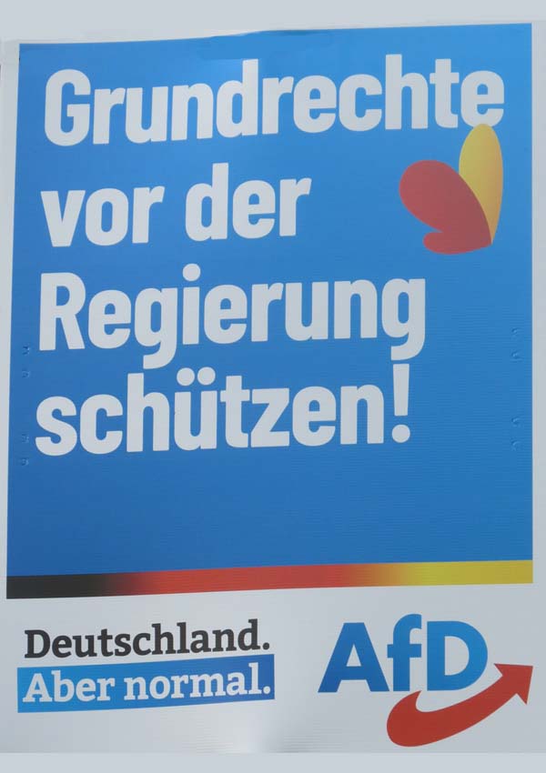 AfD - Grundrechte vor der Regierung schützen!