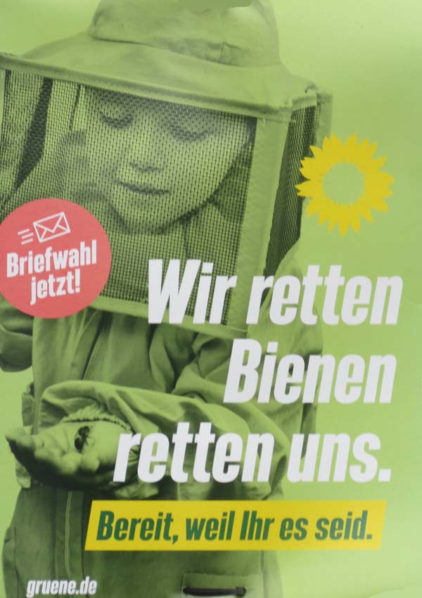 Die Grünen - Wir retten Bienen retten uns.