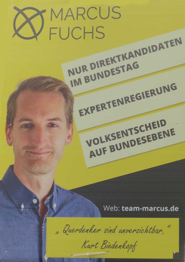 Marcus Fuchs - Nur Direktkandidaten im Bundestag