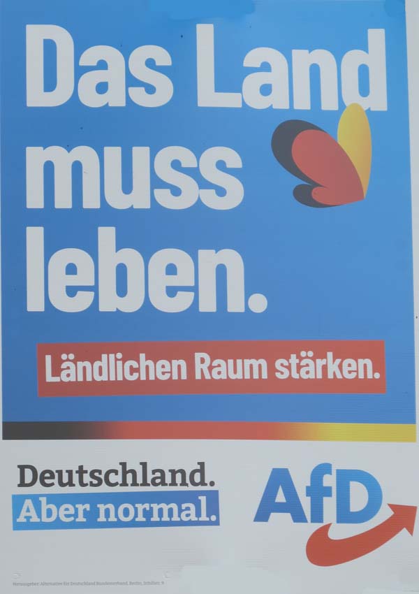 AfD - Das Land muss leben.