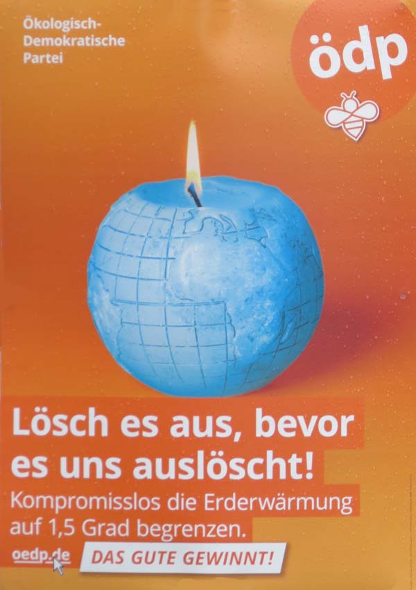 ÖDP - Lösche es aus, bevor es uns auslöscht!