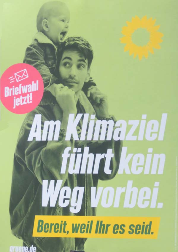 Die Grünen - Am Klimaziel führt kein Weg vorbei.