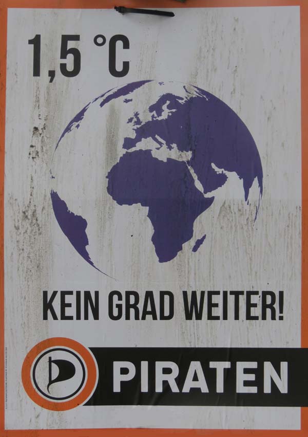 Piraten - 1,5 °C Kein Grad weiter!