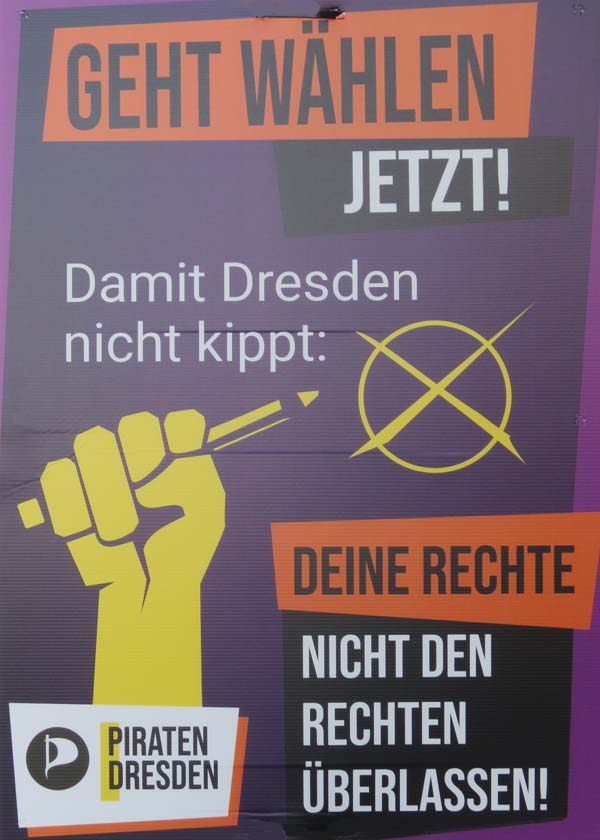 Piraten: Geht wählen jetzt!