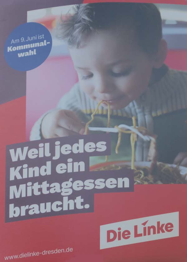 Linke: Weil jedes Kind ein Mittagessen braucht.