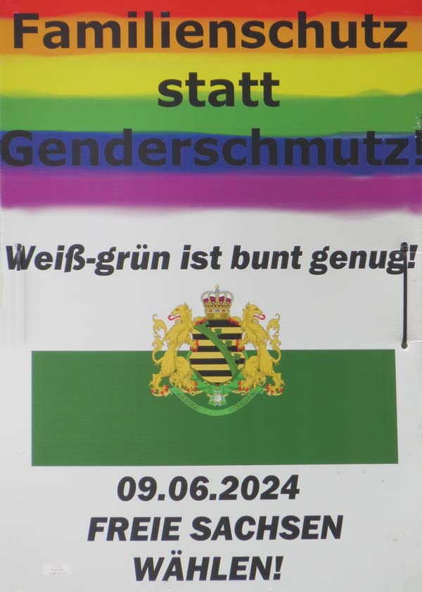 Freie Sachsen: Familienschutz statt Genderschmutz!
