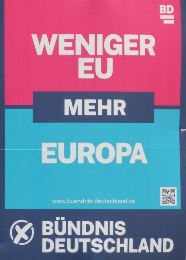 Bündnis Deutschland - Weniger EU - mehr Europa