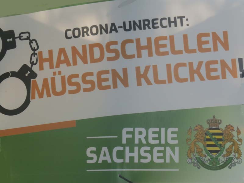 Freie Sachsen - Handschellen müssen klicken!
