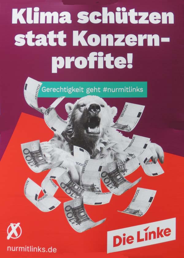 Linke - Klima schützen statt Konzernprofite!
