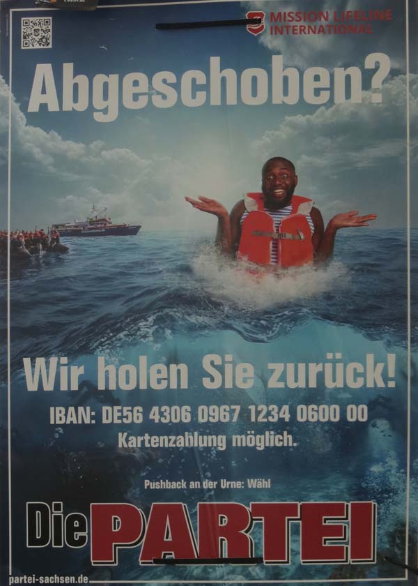 Die Partei: Abgeschoben? Wir holen Sie zurück!