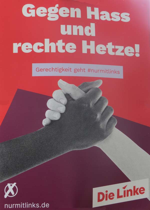 Linke - Gegen Hass und rechte Hetze!