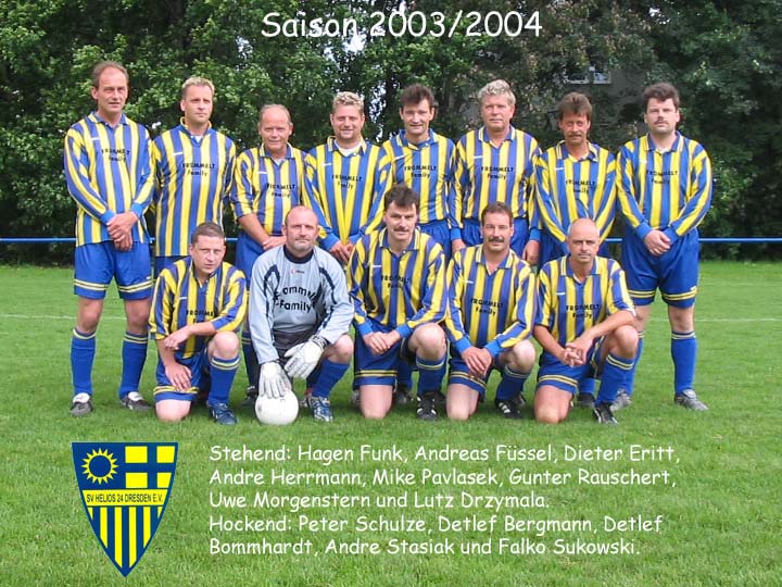 Mannschaftsfoto am 12. Juni 2004