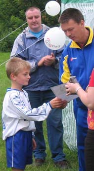 Der bester Spieler des Turniers wird geehrt