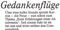 ein Artikel in der Lehrerzeitung: Höhenflüge