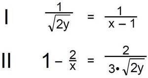Beispiel für ein lineares Gleichungssystem mit zwei Variablen