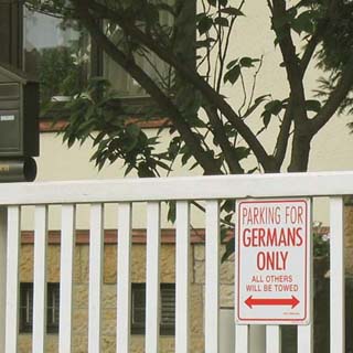 Parking for germans only!
