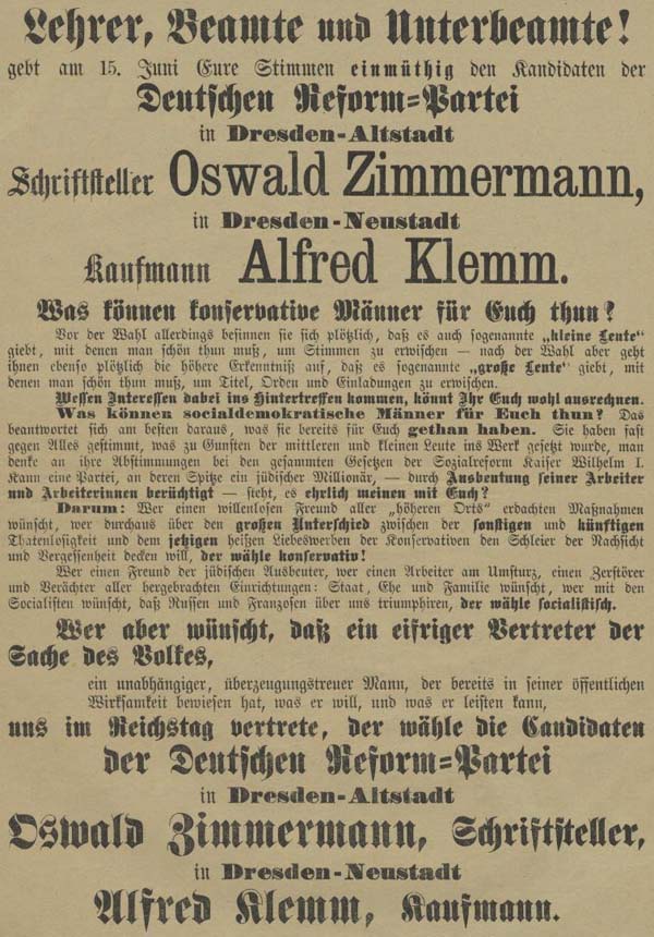 Lehrer, Beamte und Unterbeamte!