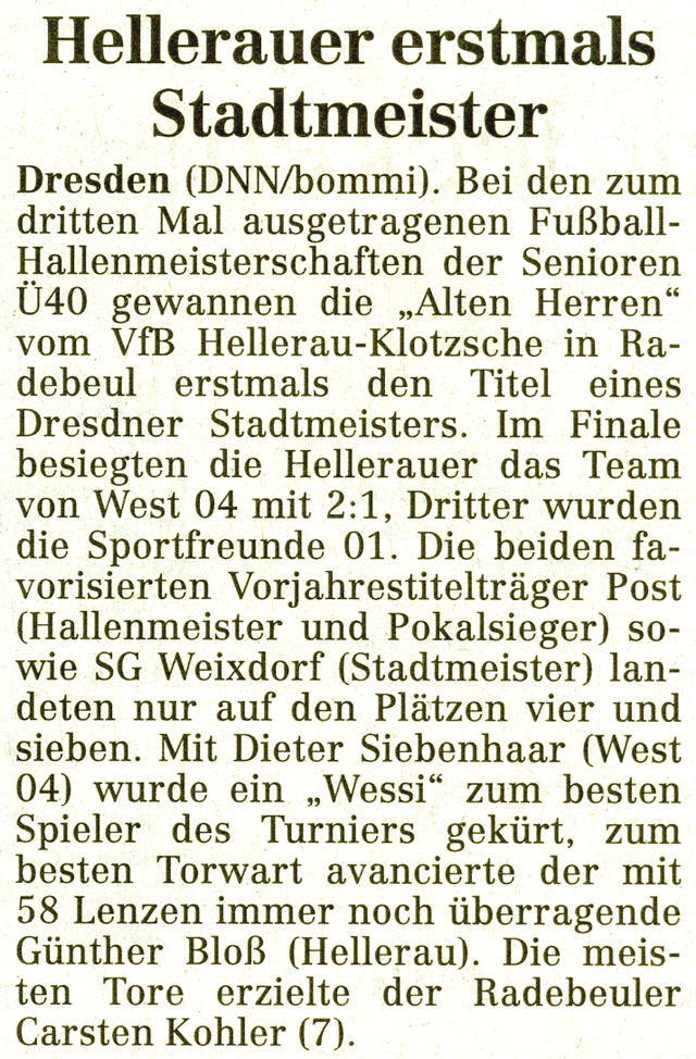 Artikel in der DNN vom 17.2.2005