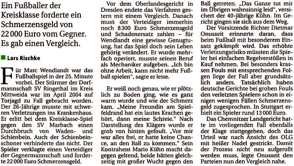 aus ´Sächsische Zeitung´ vom 29. November 2007