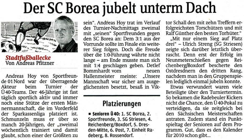 Artikel in der ´Sächsichen Zeitung´ vom 24. März 2009