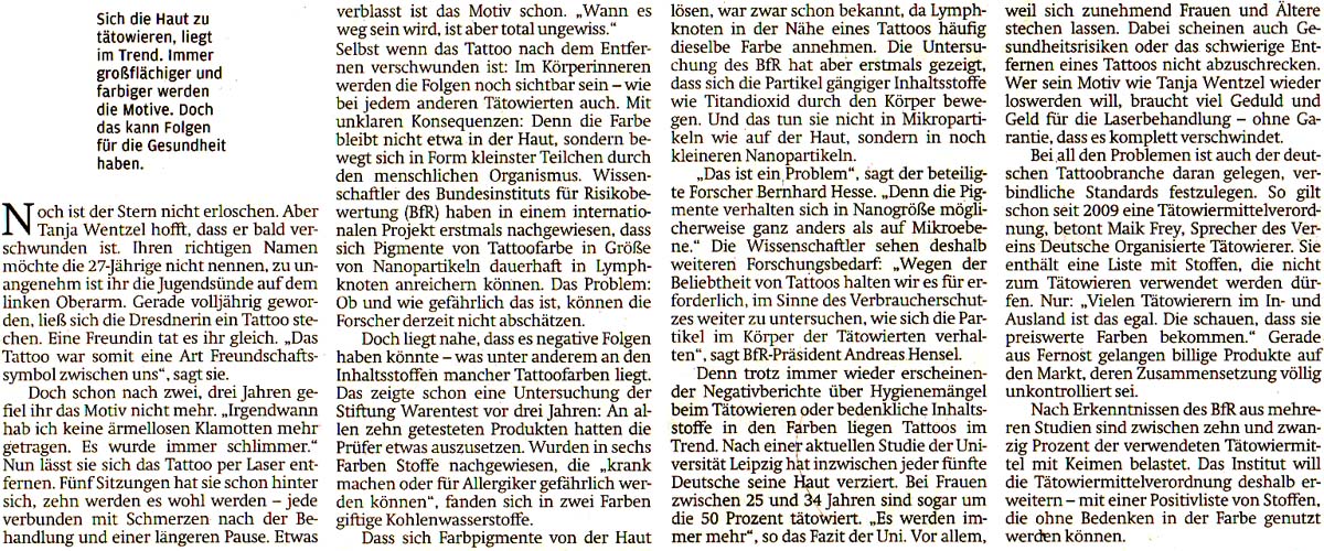 aus ´Sächsische Zeitung´ vom 20. Oktober 2017