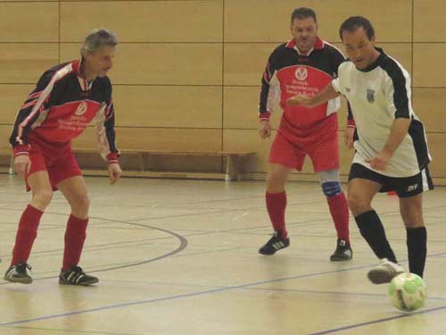 Roland Heinzl, Peter Pordzik und Jens Lange im Spiel Weixdorf - Löbtau (0:0)