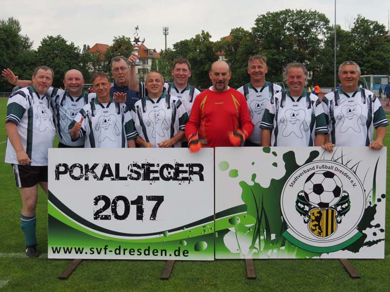 Hellerau wurde am 16. Juni 2017 Stadtpokalsieger der Altsenioren Ü 50