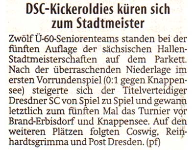 Artikel in der ´Sächsischen Zeitung´ vom 10.1.2017