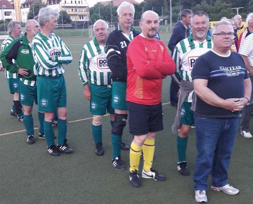 die Mannschaft des Radebeuler BC 08 bei der Stadtmeisterschaft 2017 der Altsenioren Ü 60