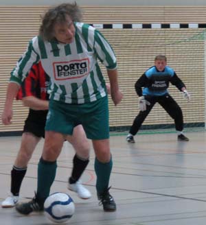 Reinhard Lübkemann und Lothar Weber im Spiel DSC - Radebeul (1 : 1)